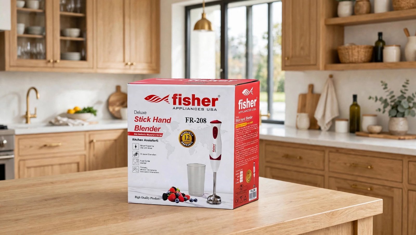 Stick Hand Blender FR-208 - Image 3